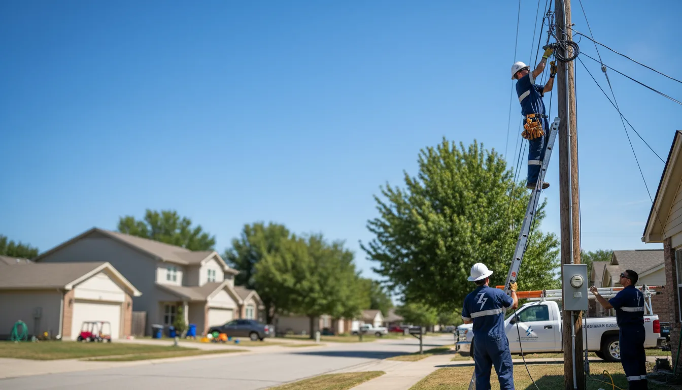 Residential electrician providing installation services in Hico, WV